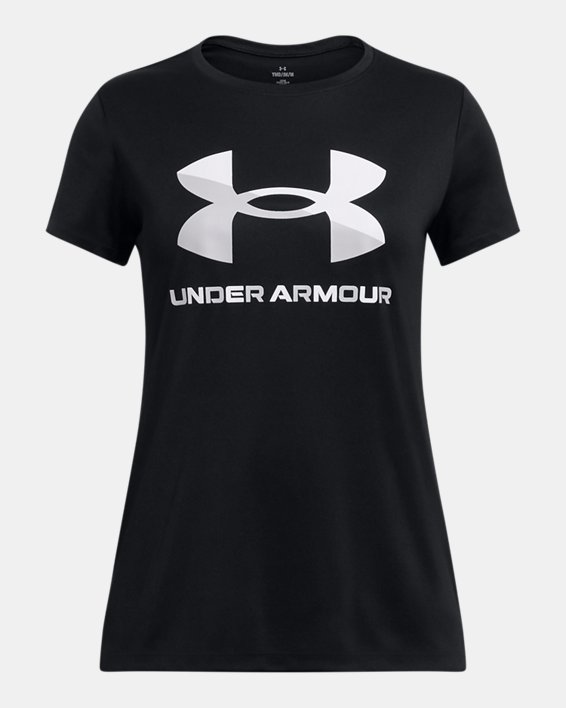 Girls' UA Velocity Big Logo Short Sleeve | Under Armour Girls' UA Velocity Big Logo Short Sleeve | Under Armour